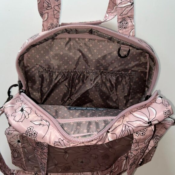 Lug Puddle Jumper LE Convertible Tote Bag Sketch Floral Blush Work/Gym/Travel - Picture 10 of 15